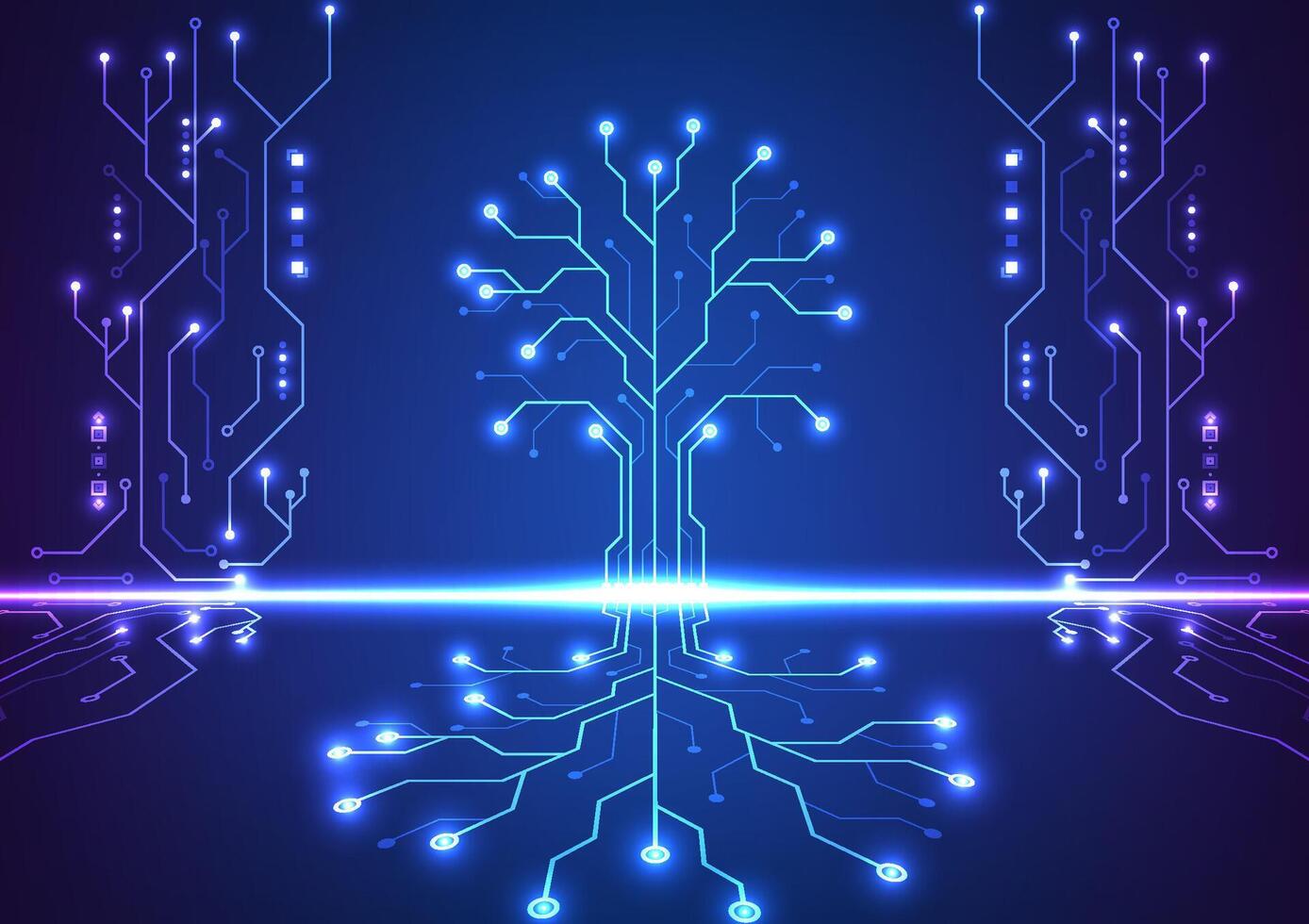 Digital Technology circuit board background. Featuring futuristic concept. Design for data future digital network connections motherboard cyberpunk system electronic. vector