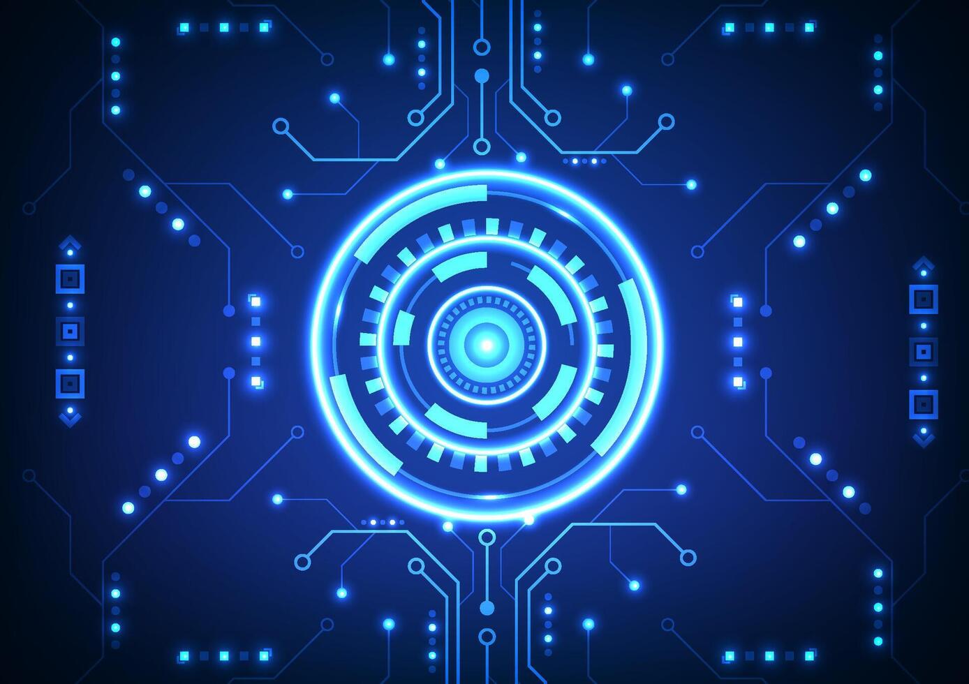 Abstract circuit board technology background. Design for futuristic future digital futuristic electronic data system robotics machine learning. vector