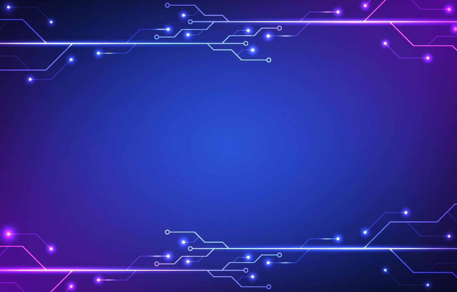 Digital technology futuristic circuit board background with data, future, network, electronic, system, robotics, machine learning concept. vector