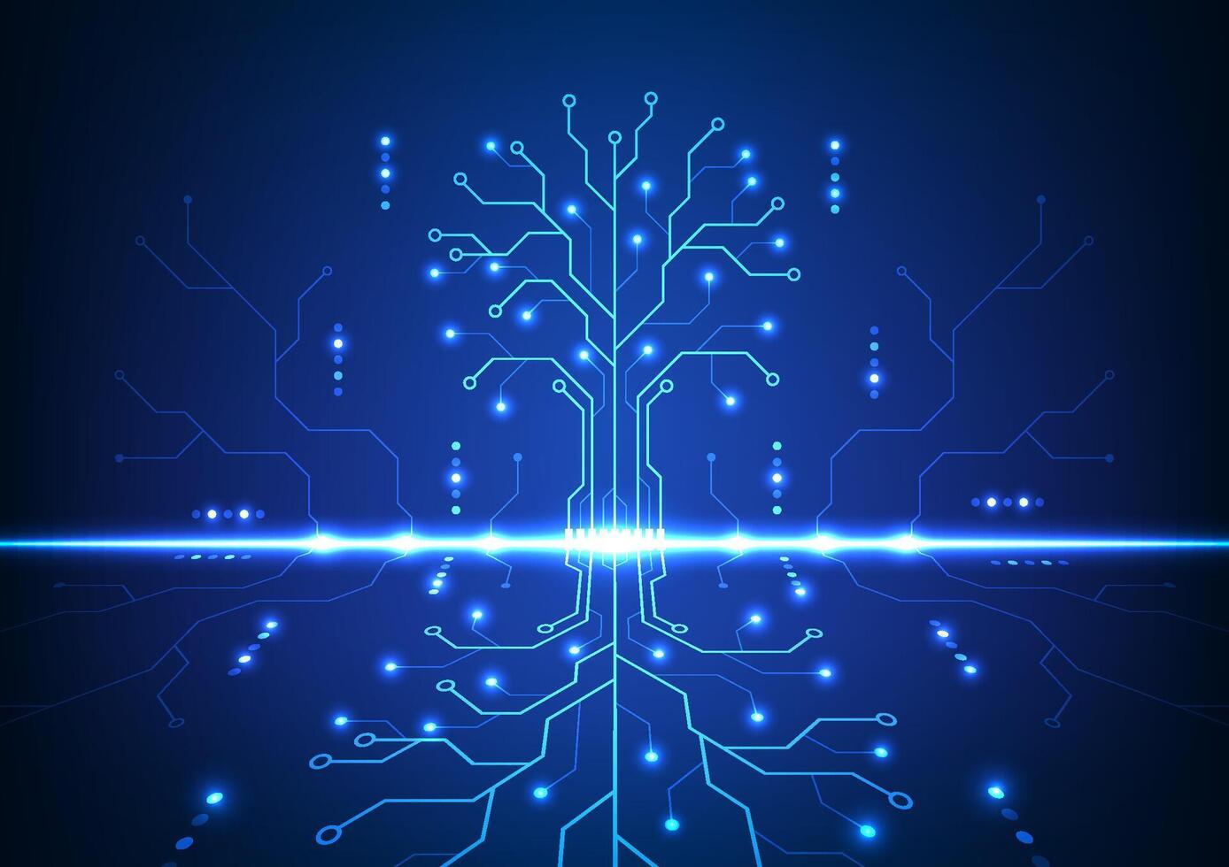 Abstract circuit board background. Technology future digital network cyber systems concept. Design for futuristic featuring futuristic electronic. vector