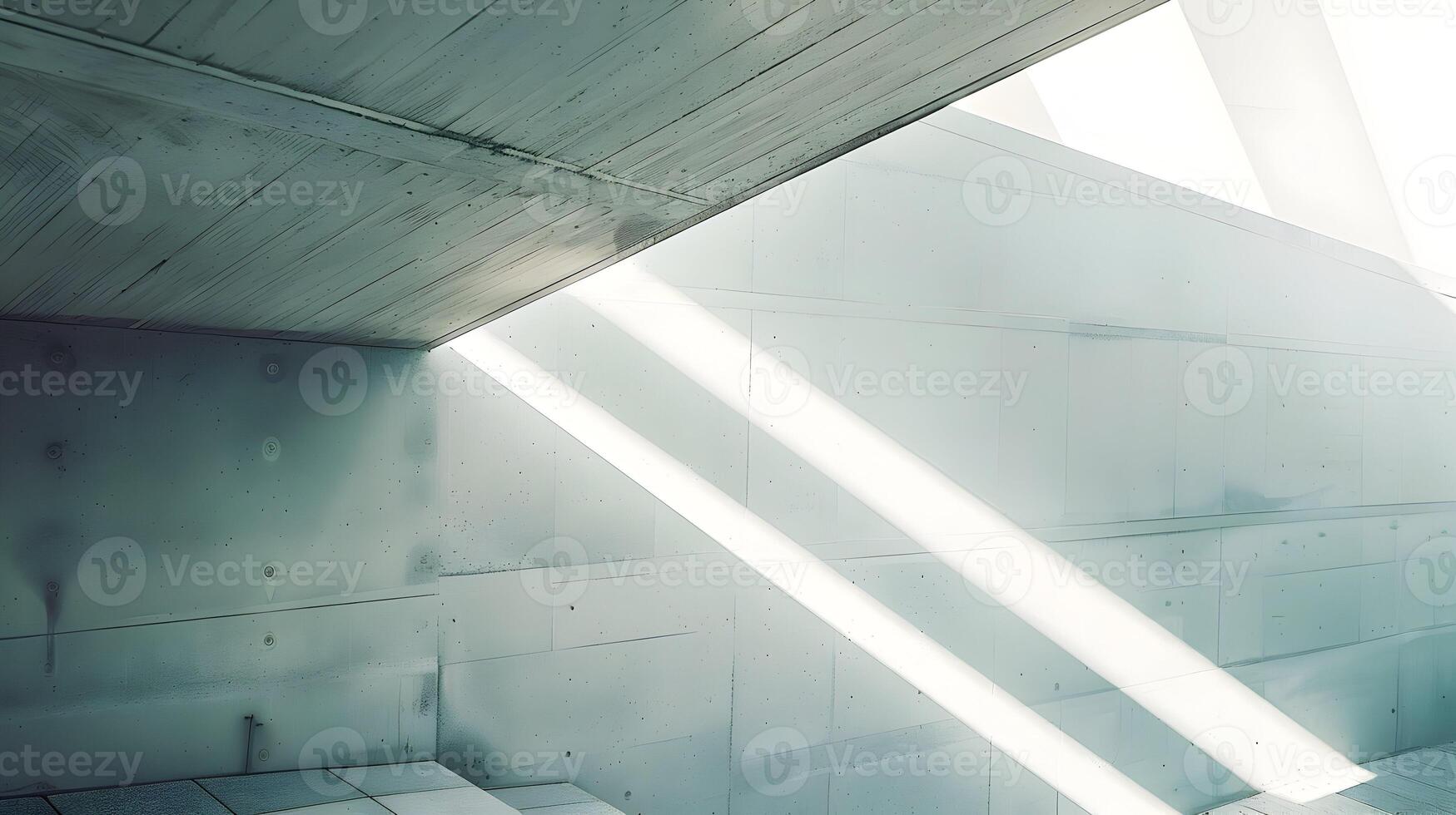A man is standing in front of a wall with a light shining through it photo