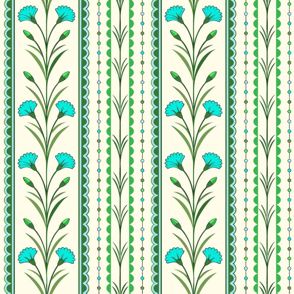 green floral boho vector