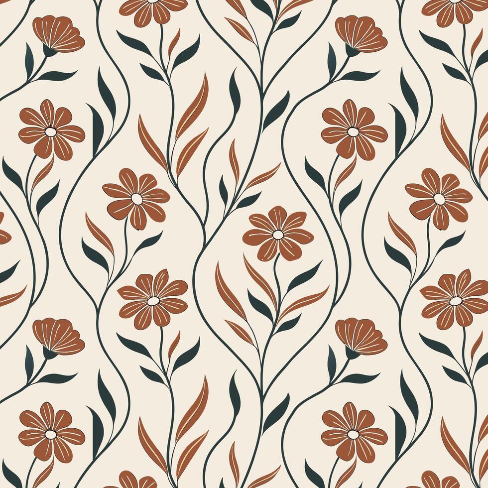 seamless pattern floral vector