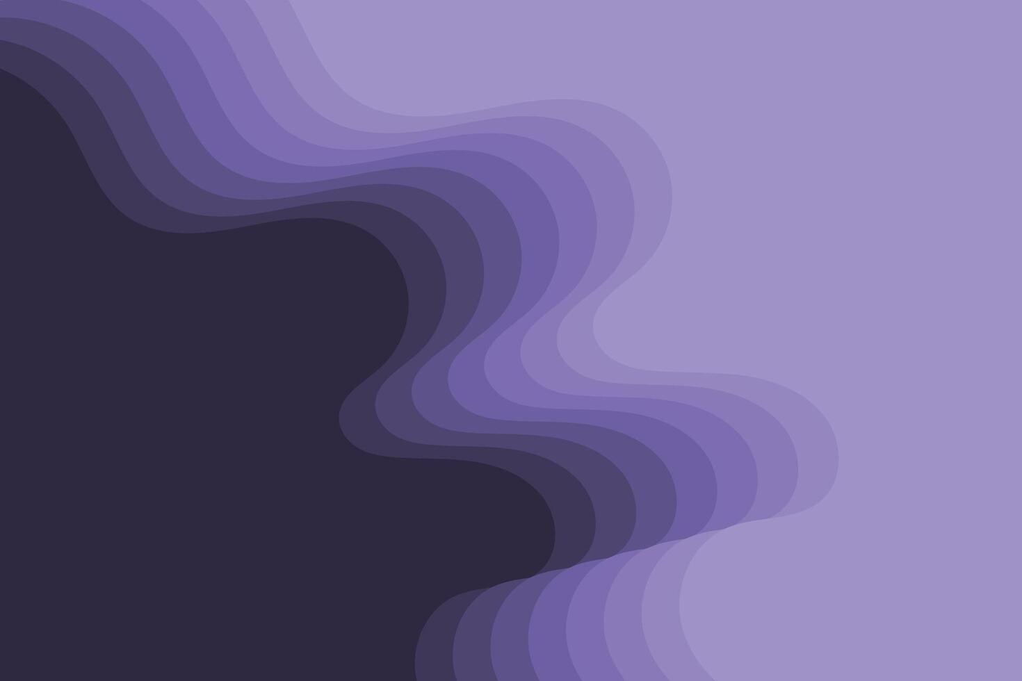 Bright paper cut background featuring flowing wavy shapes and layered curves in violet for trendy decoration vector