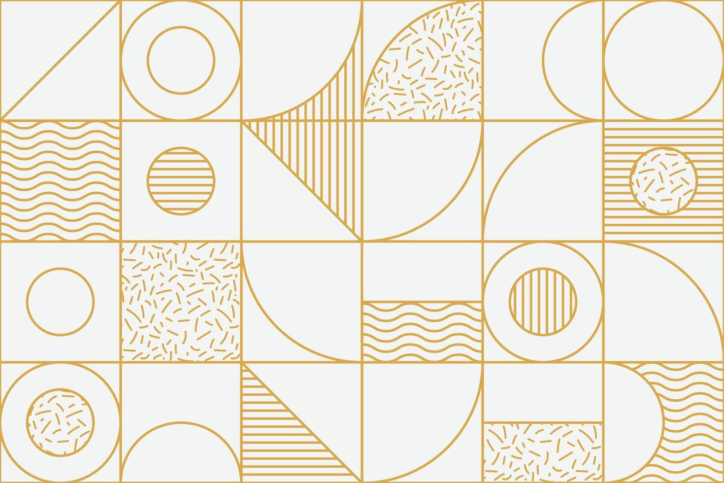 Decorative seamless patterns combining artistic gold shapes and abstract ornament design for premium visuals vector