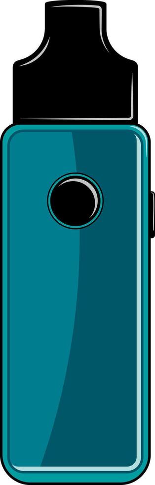 color illustration of a modern vape or electronic cigarette, isolated on transparent background. Perfect for infographics, packaging, or digital use. vector