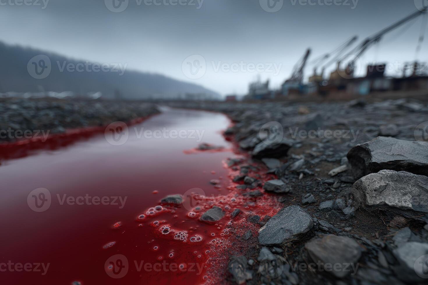 Runoff from meat processing plant creates environmental concerns at local site photo
