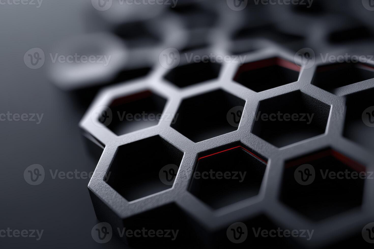 Intricate abstract hexagon honeycomb pattern with a modern design photo