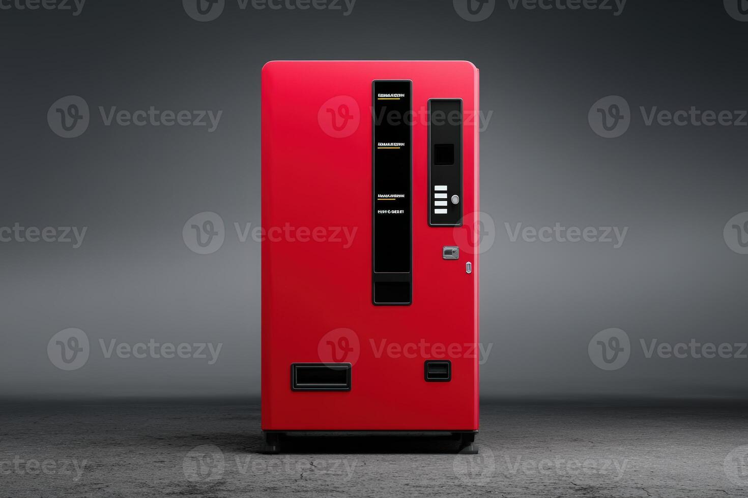 Vending machine showcasing abstract design in modern minimalistic setting photo