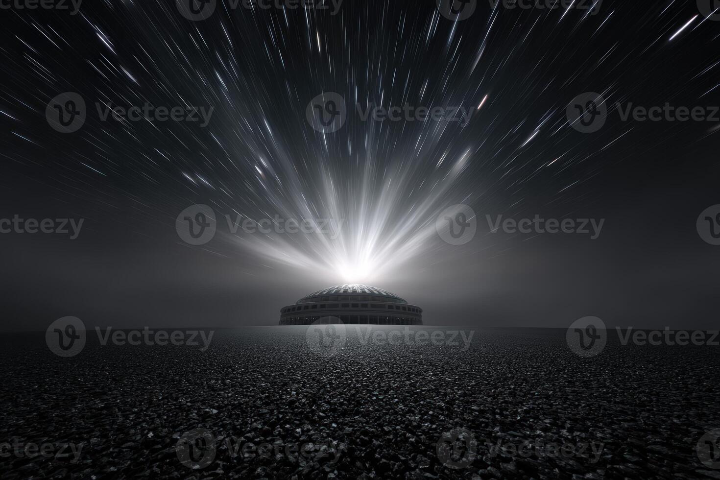 Trance state experience within a VR dome featuring vibrant light effects and immersive atmosphere photo