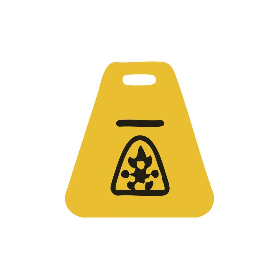 Wet Floor Sign vector