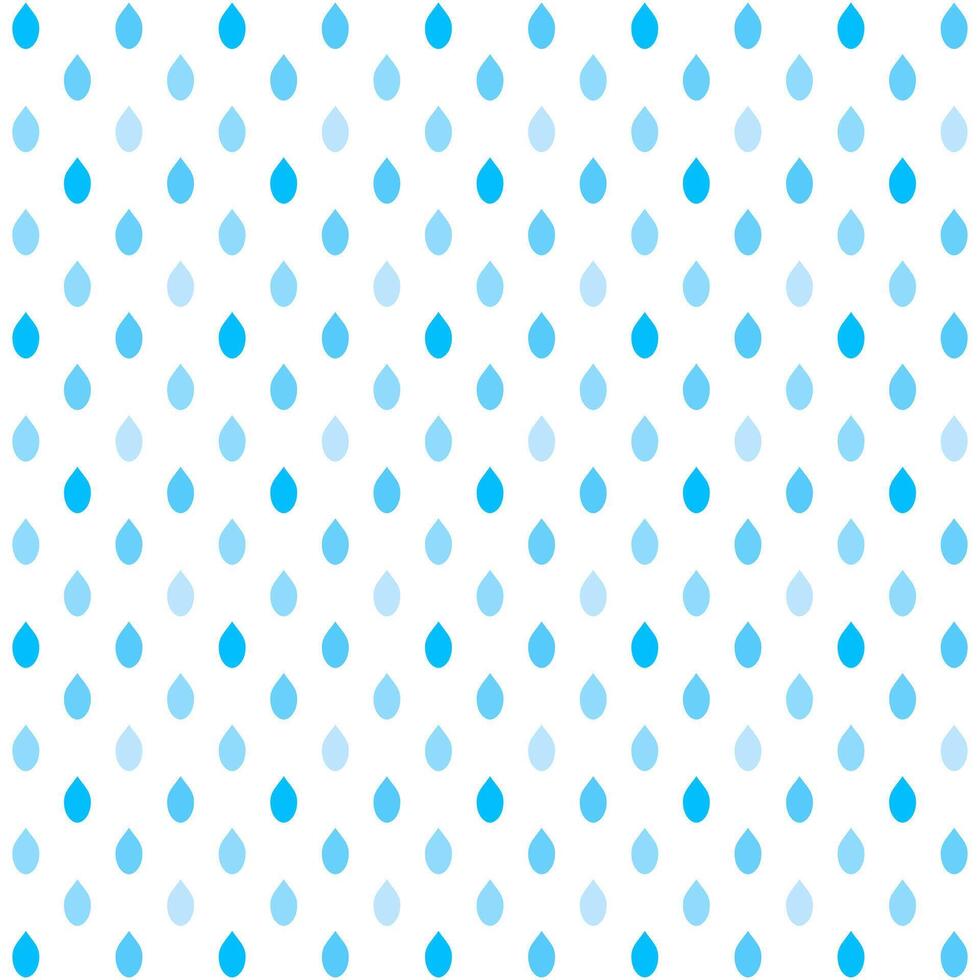 Rain or water drops seamless pattern.Rainy season.Raining or water droplets.Blue texture.Surface design for textile.Decoration ornament.Repeat tile.Wrapping paper. vector