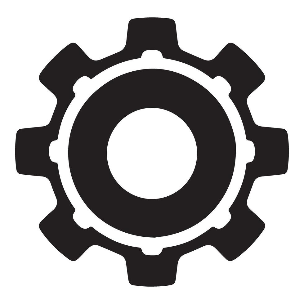 Intricate Gear Illustration for Mechanical Engineering and Design Projects vector