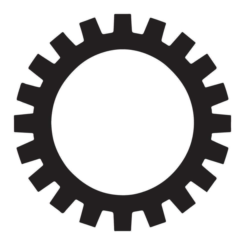 Detailed Cogwheel Illustration for Industrial Design and Technical Projects vector