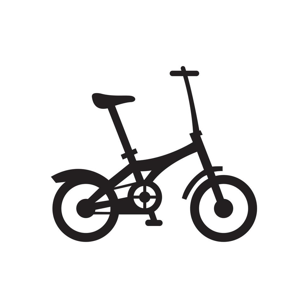 illustration of a bicycle silhouette vector