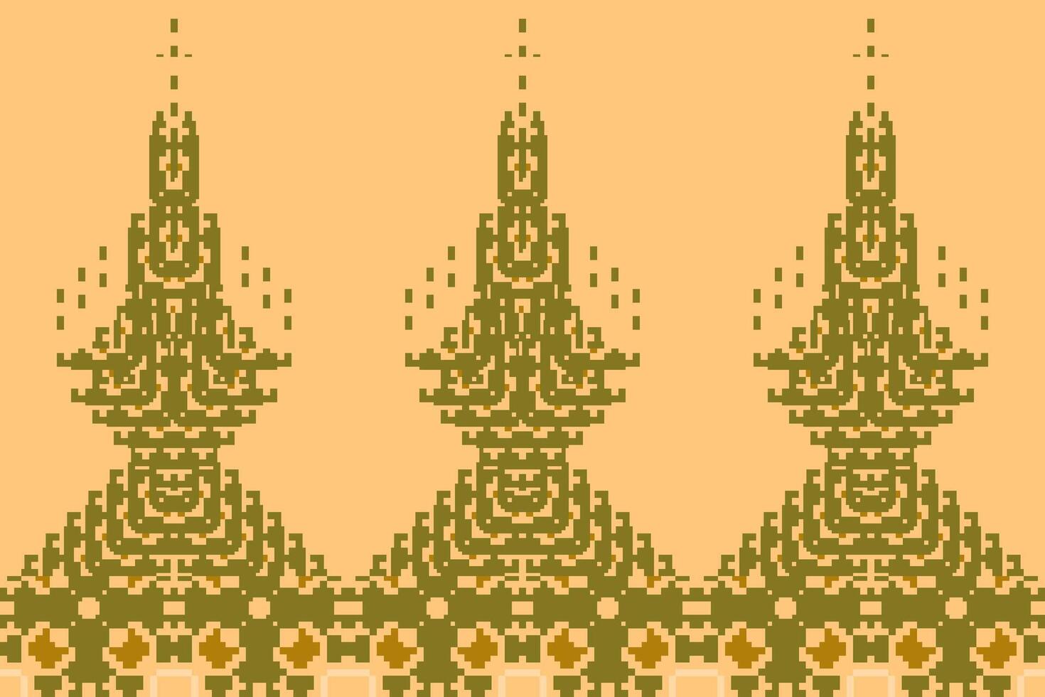 Moroccan Tribal Ethnic Patternfolk Embroidery, Aztec Geometric Ornament Print. Design for Carpet, Wallpaper, Clothing, Wrapping, Fabric vector