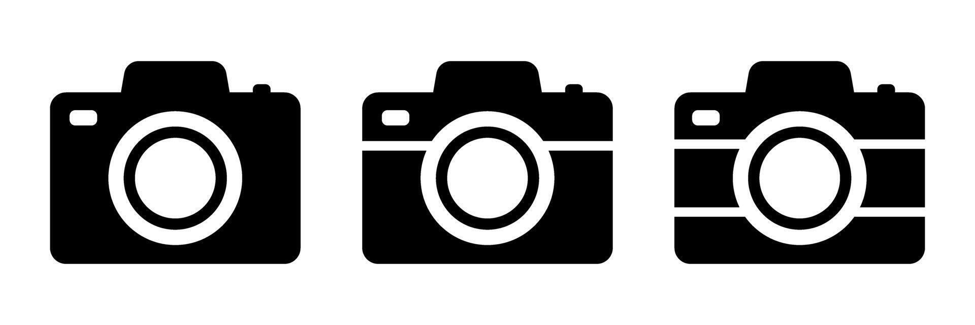 Camera icon. Photo camera icons set. vector