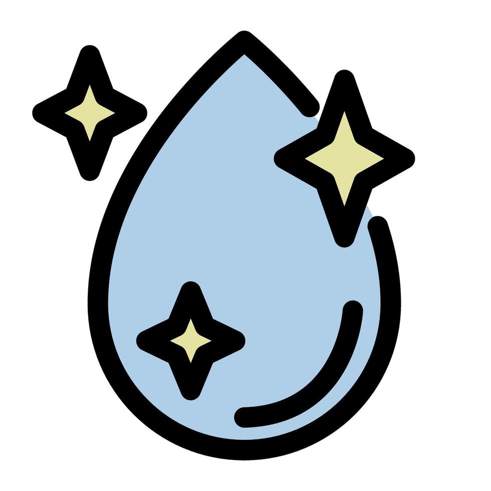 Clean water icon symbol - Clean water filtration or water which cleans something illustration vector