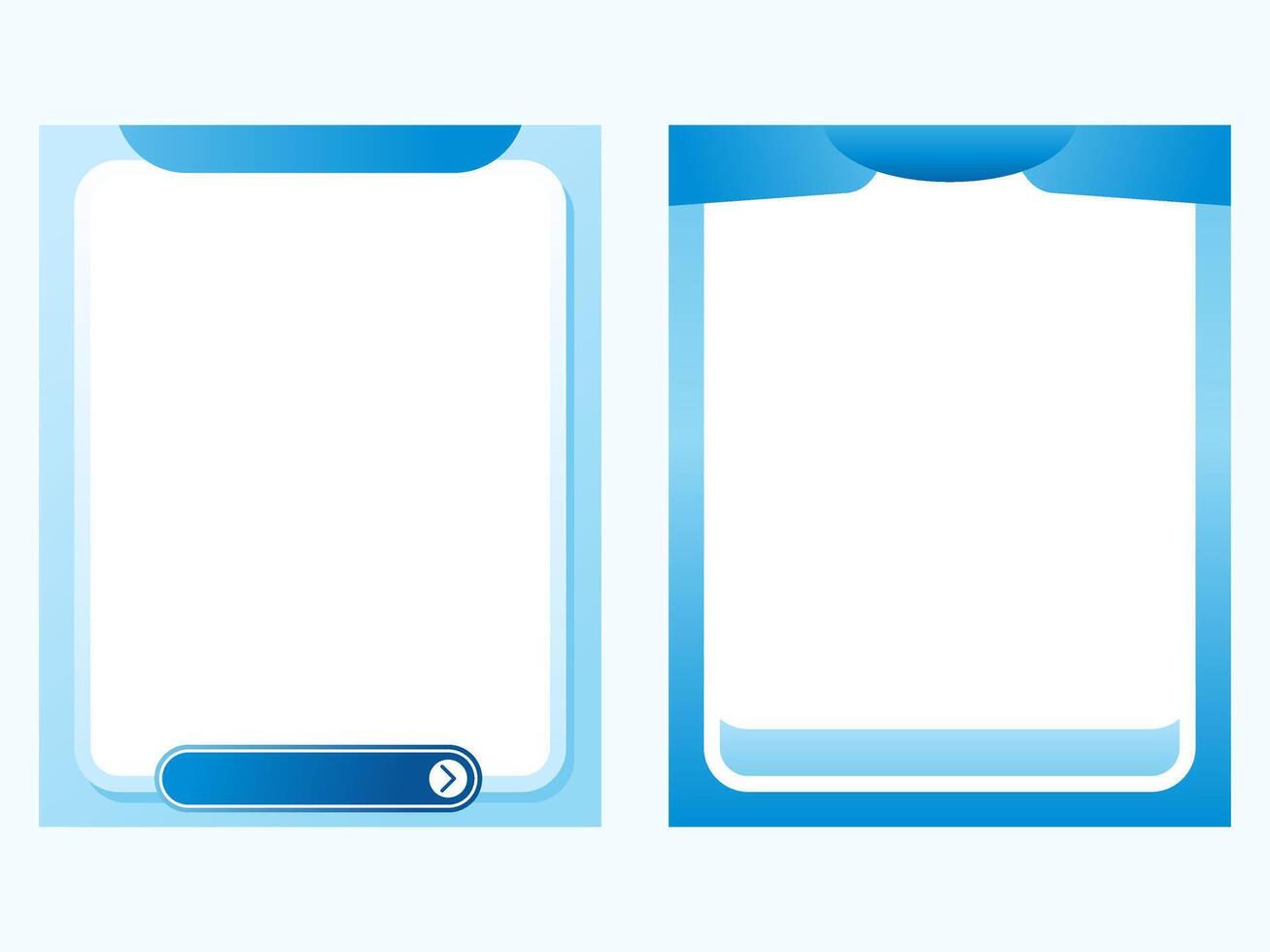 Modern Blue Product Display Frame with Minimalist Design for Digital Showcases vector