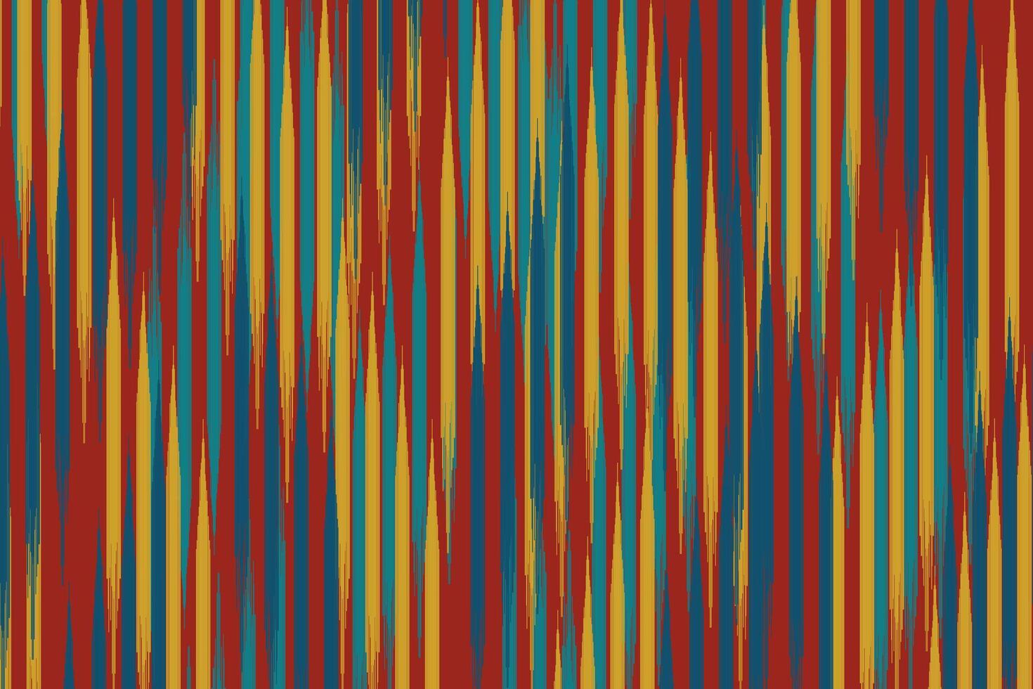 Vertical Stripes in Rustic Earth Tones. Ikat Pattern Design for Fabric. Ethnic fabric design. vector