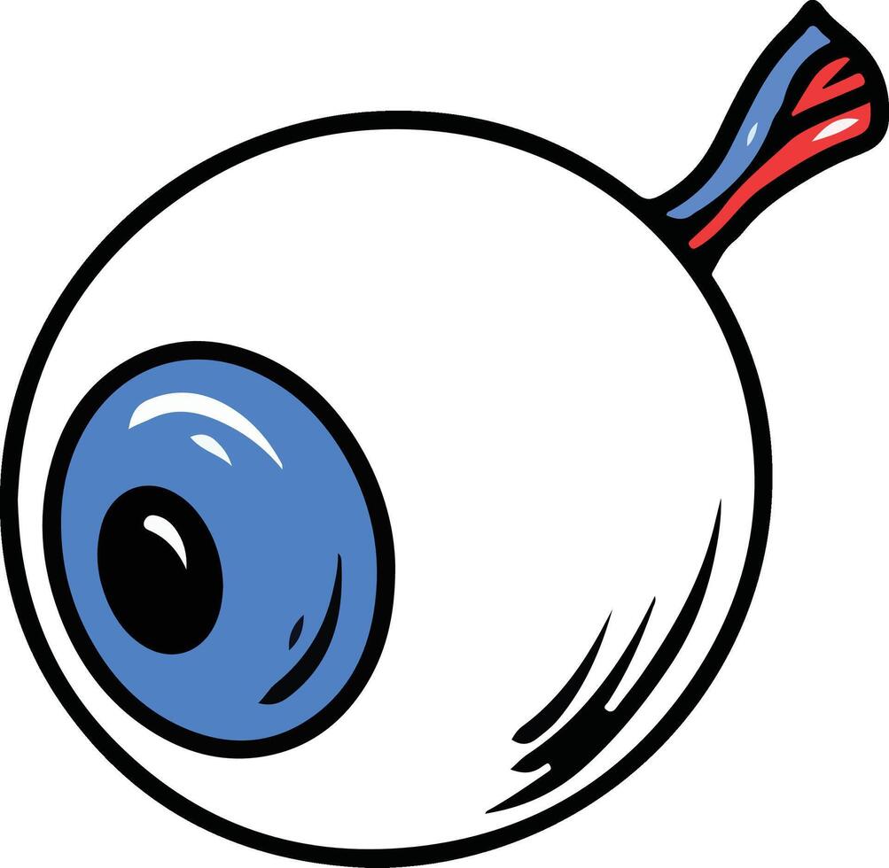 eye organ illustration vector