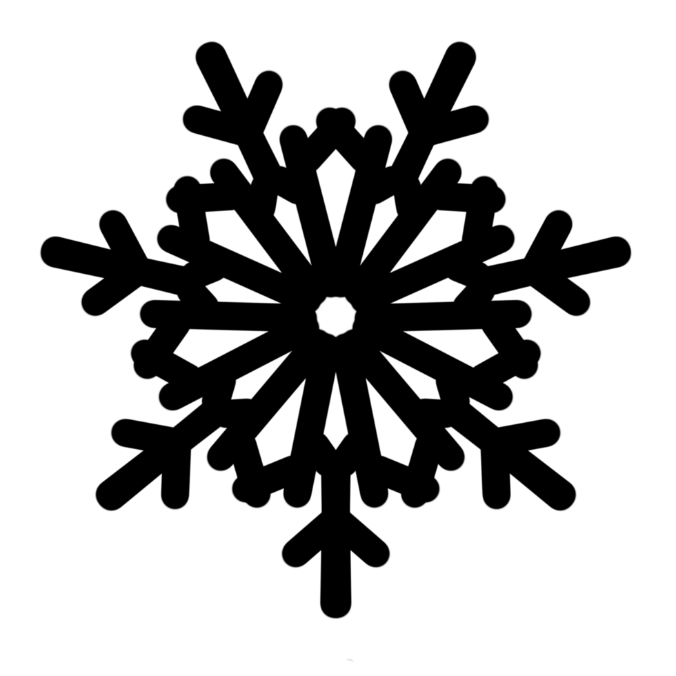 a snowflake icon on a transparent background png