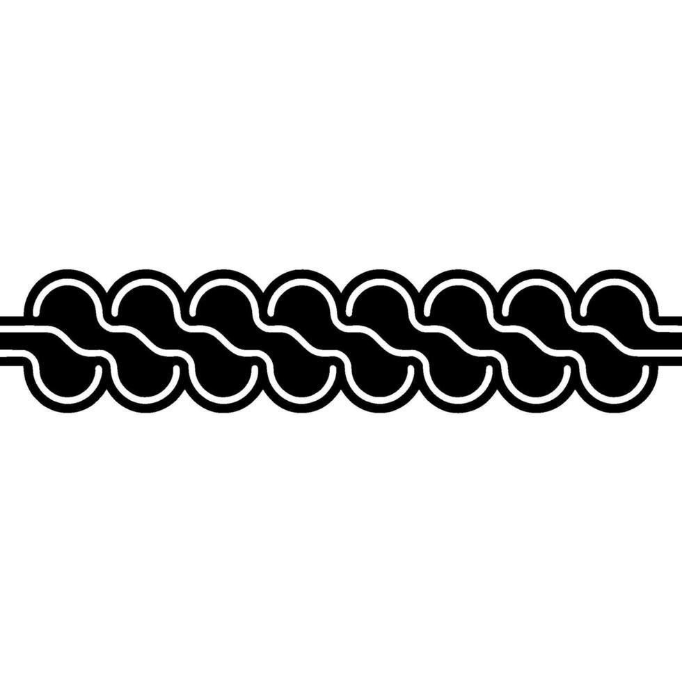 Abstract Black White Chain Pattern, Geometric vector