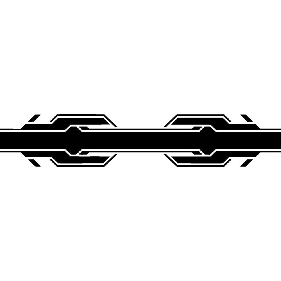 Futuristic Tech Bar Element Black, Gray, and White Minimalist vector
