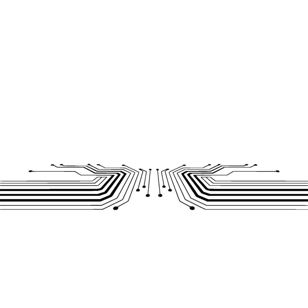 Abstract Digital Circuitry Illustration on White Background vector