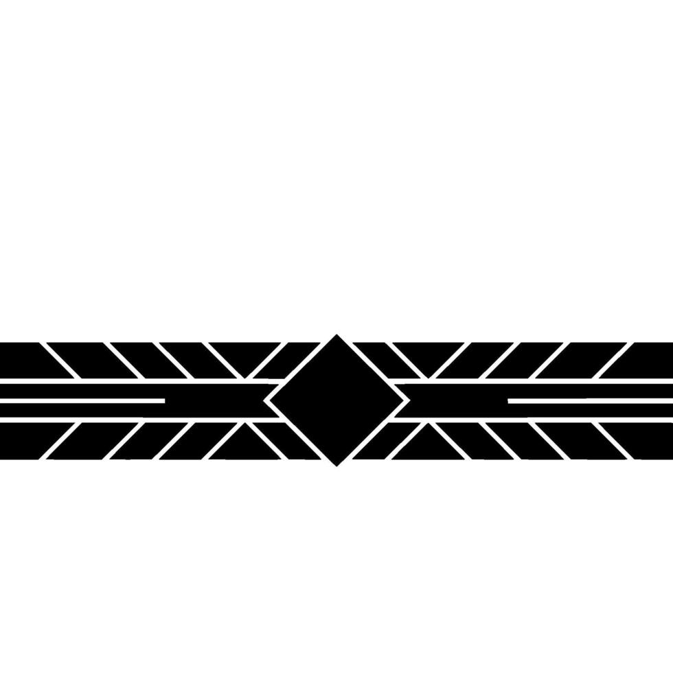 Minimalist Geometric Border Black and White Modern Art vector
