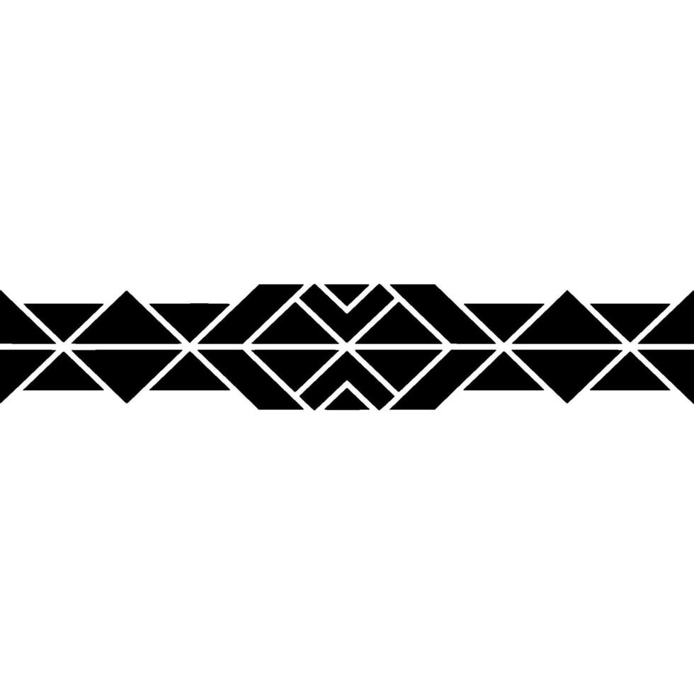 Minimalist Geometric Pattern Border on White Modern Abstract vector