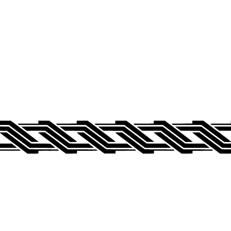 Black Geometric Border on White Background, Minimalist Element vector