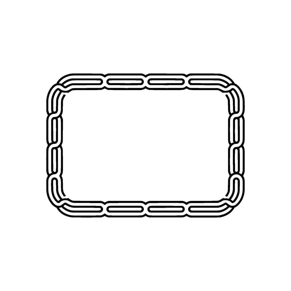 Retro Geometric Frame on Cream Clean , Modern Minimalist Aesthetic vector