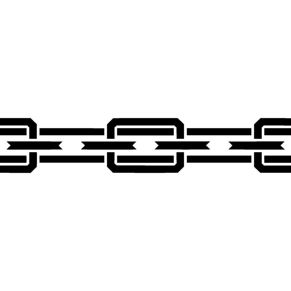 Minimalist Chain , Black White, Geometric Pattern vector