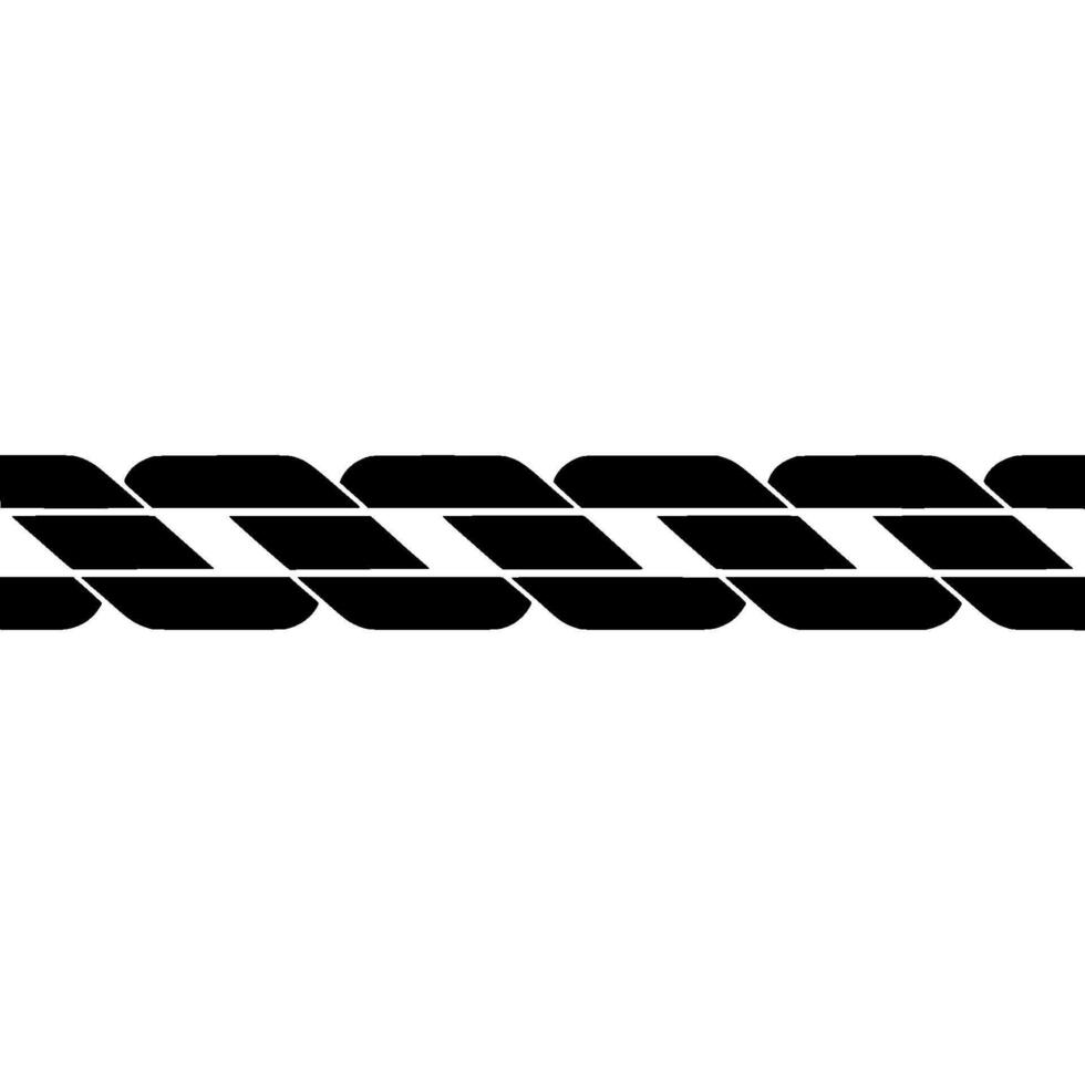 Minimalist Chain Link , Black on White, Element, vector