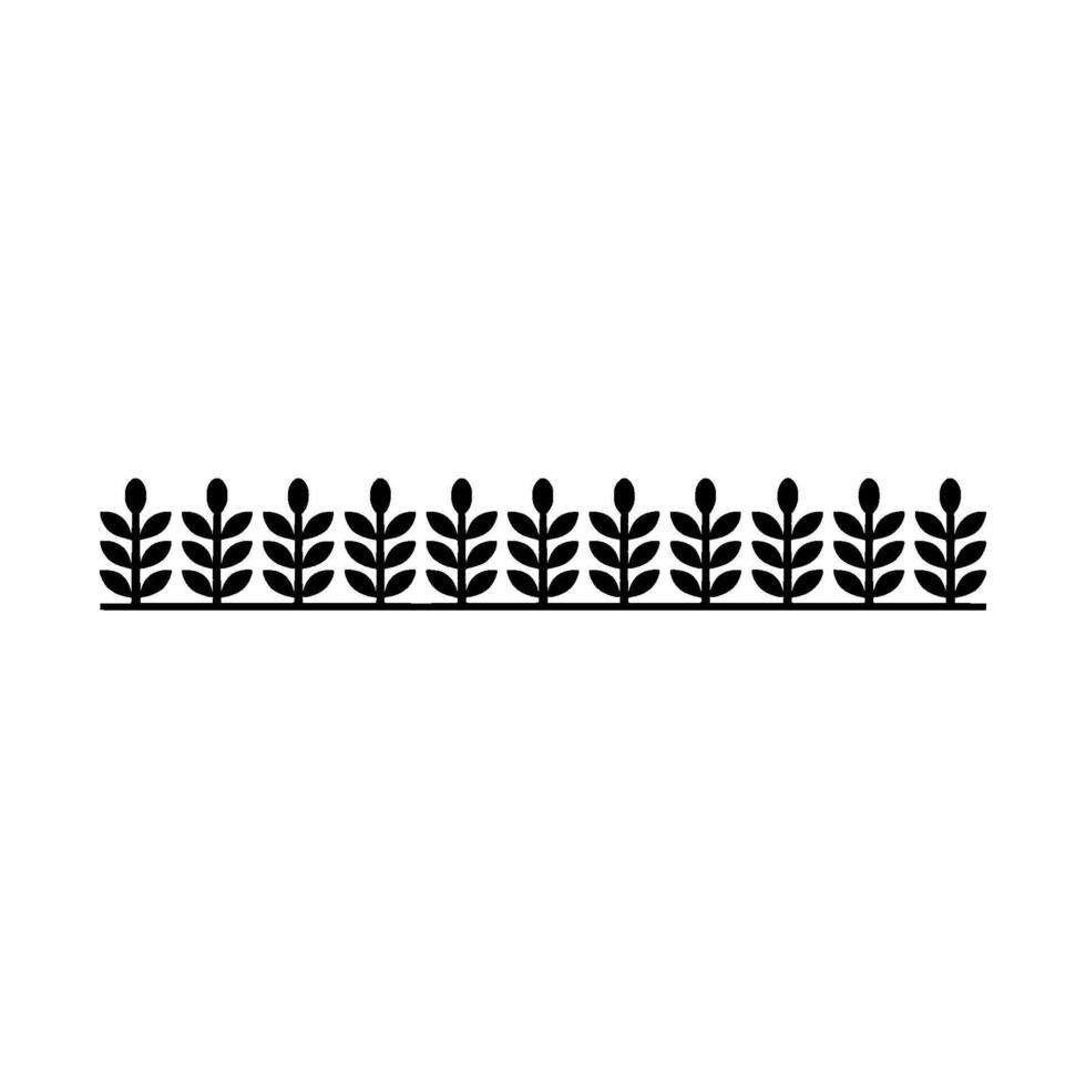 Minimalist Black Leaf Border on Gradiant Background vector