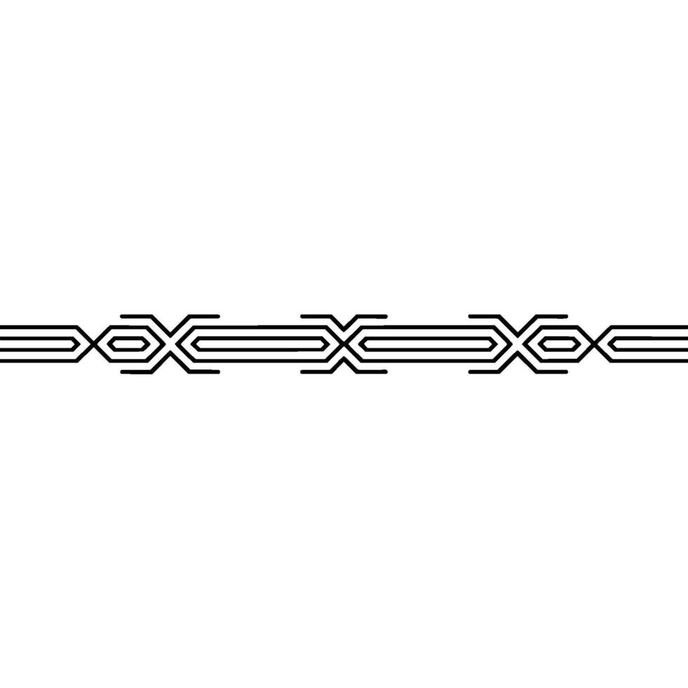 Geometric Pattern Border, Minimalist on White, Decorative Element vector