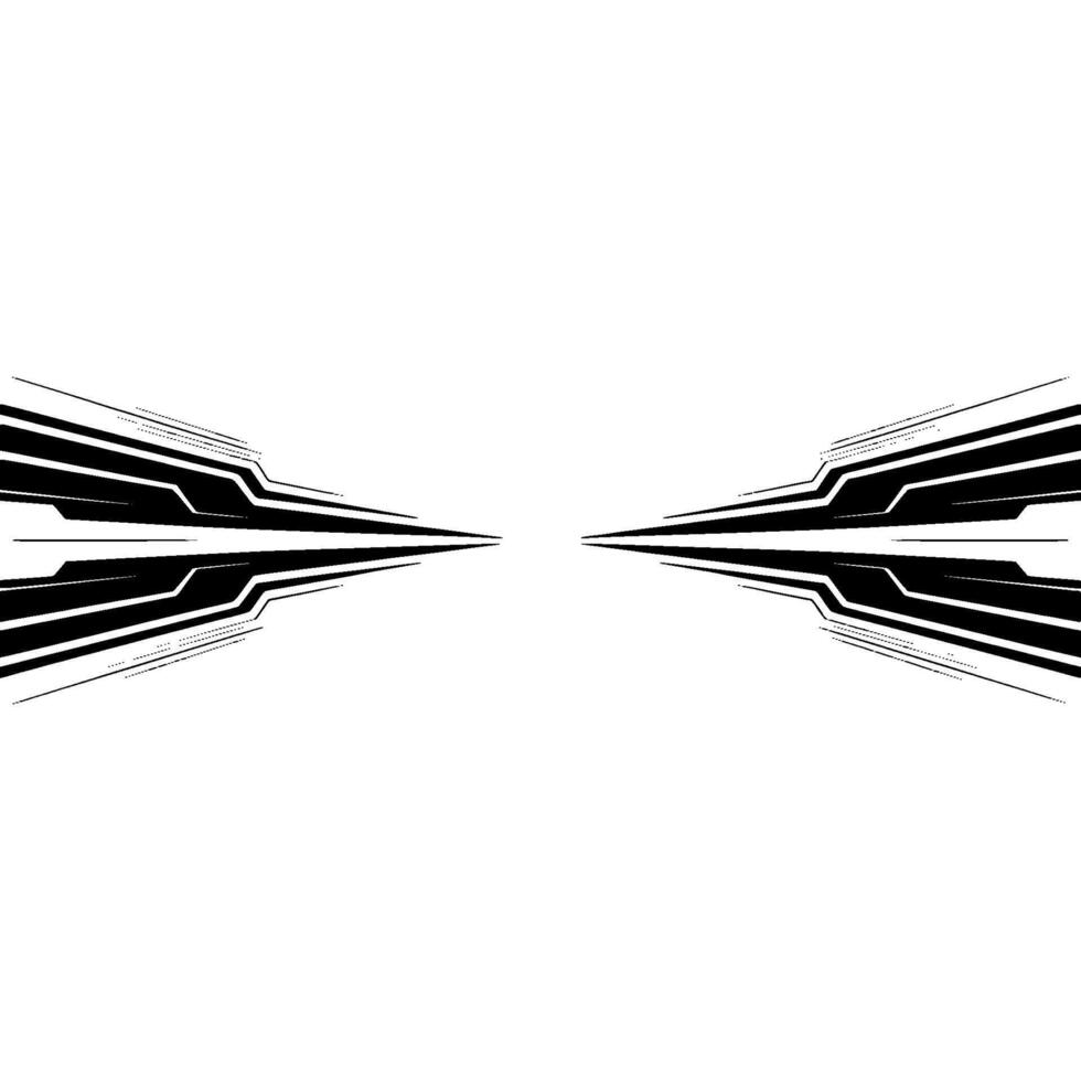 Abstract Tech Black Lines on Gradient Background vector
