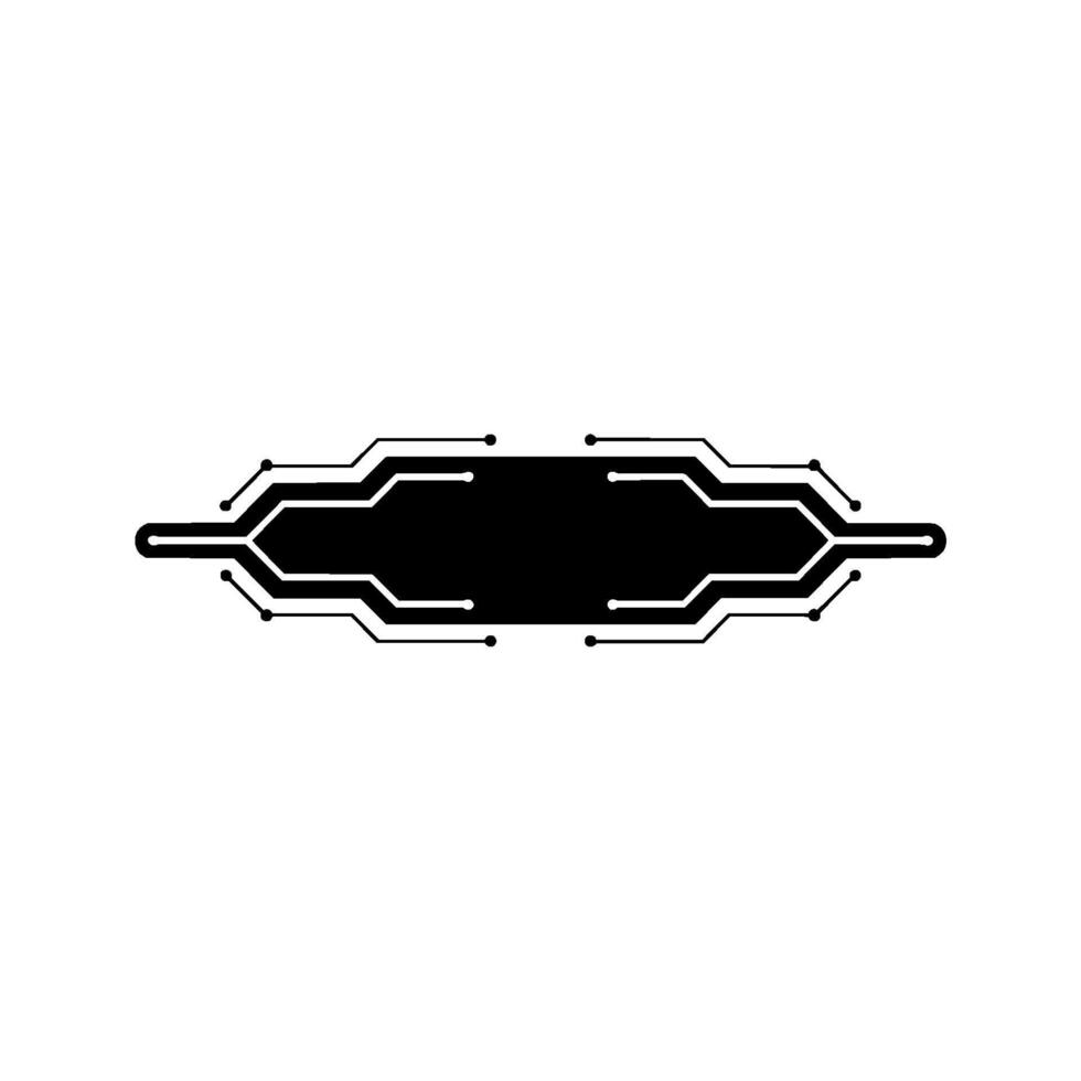 Abstract Black and White Circuit Board vector