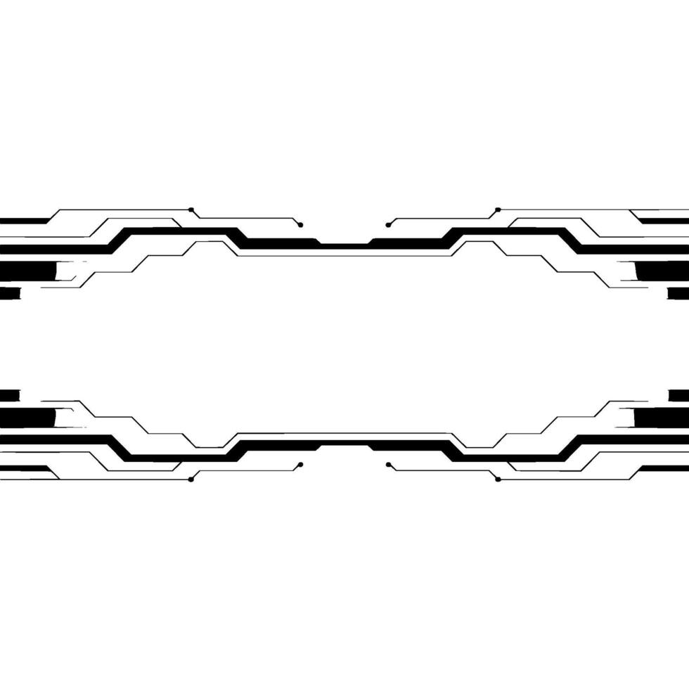 Abstract Tech Frame Modern Minimalist for Digital Content vector