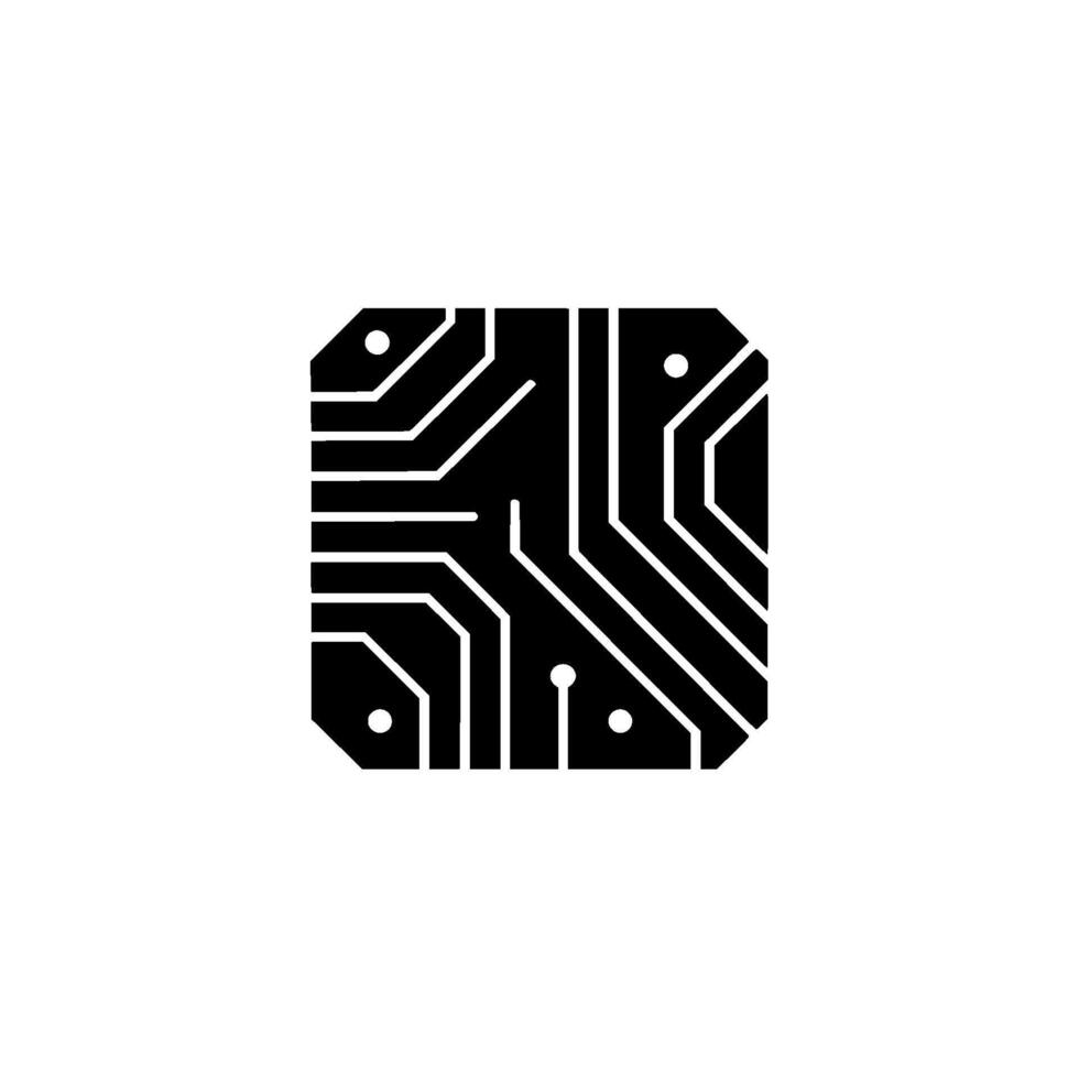 Abstract Circuit Board Minimalist Tech on Light Background vector