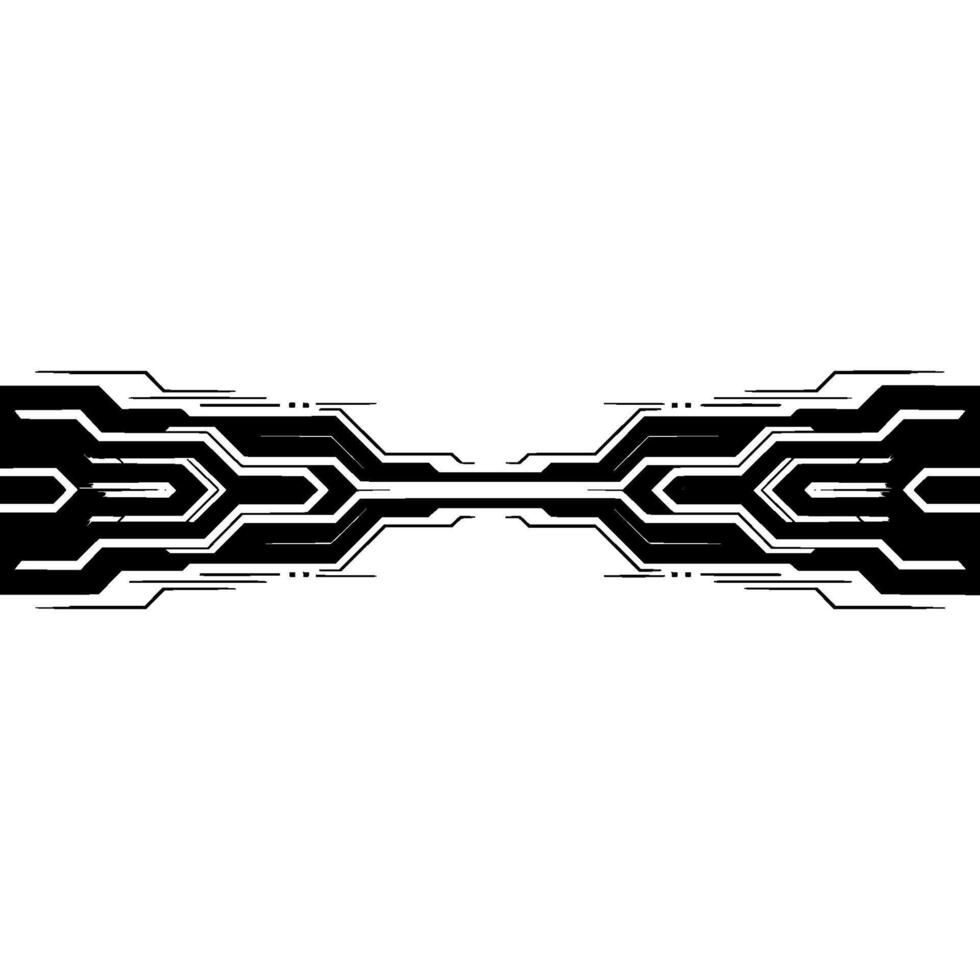 Futuristic Circuit Board on White Background vector