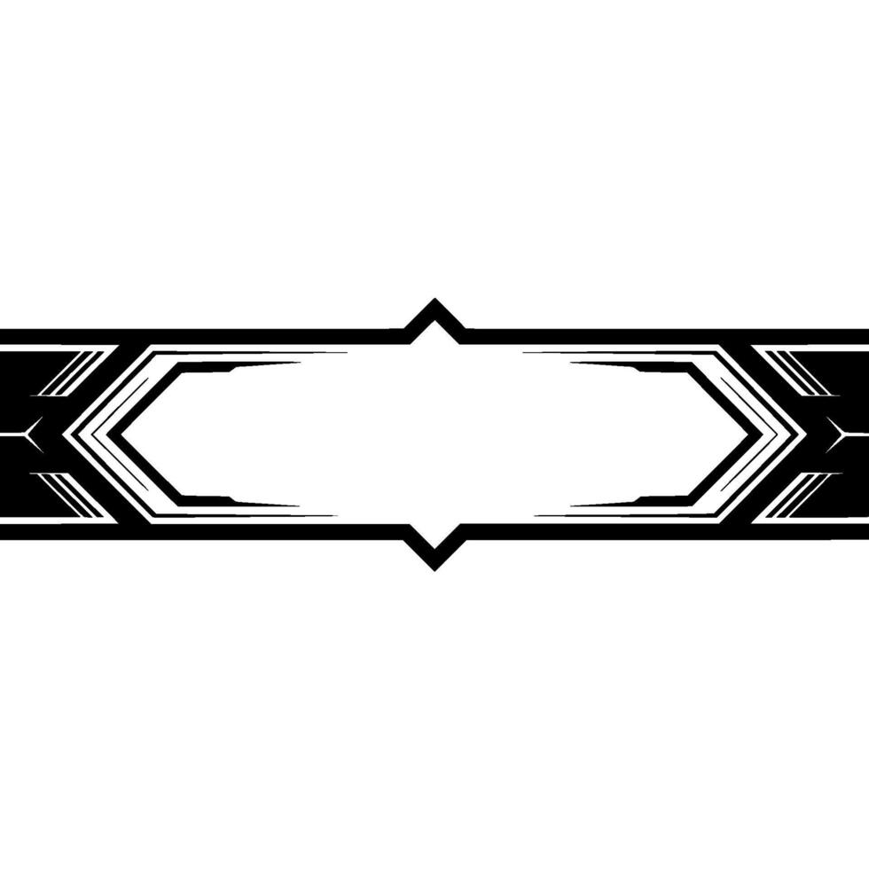 Futuristic Geometric Banner Black White Template vector