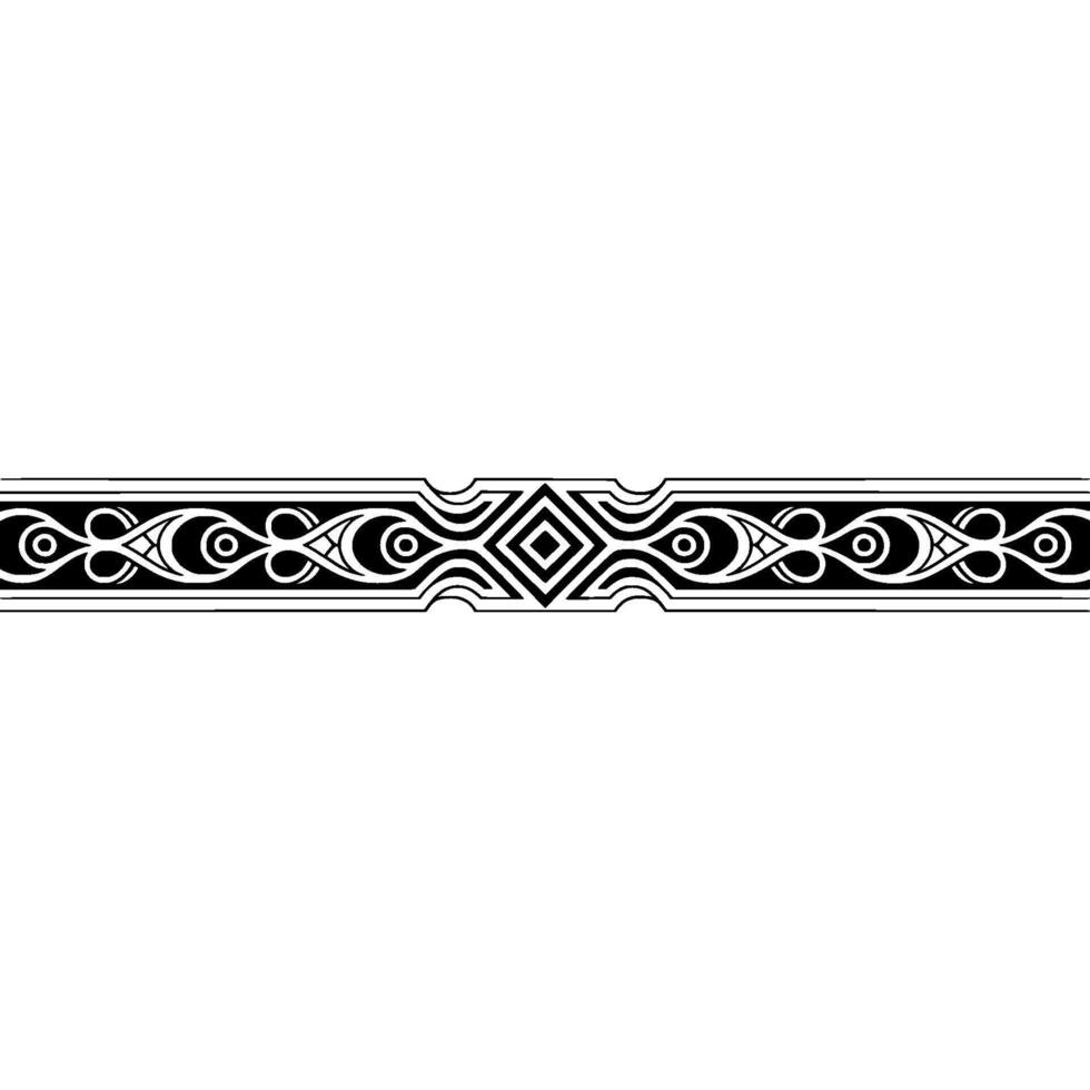 Elegant Ornamental Border , Black and White, vector