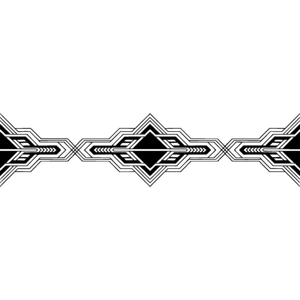 Art Deco Geometric Border on Gradient Background vector