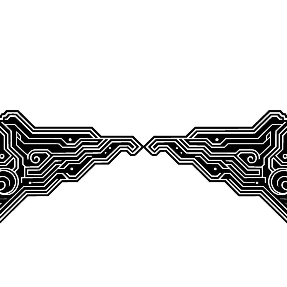 Abstract Circuit Board , Minimalist Tech Background, Modern vector