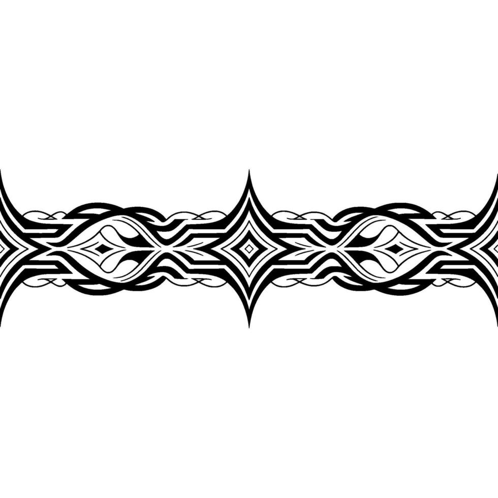 Minimalist Black White Geometric Border vector