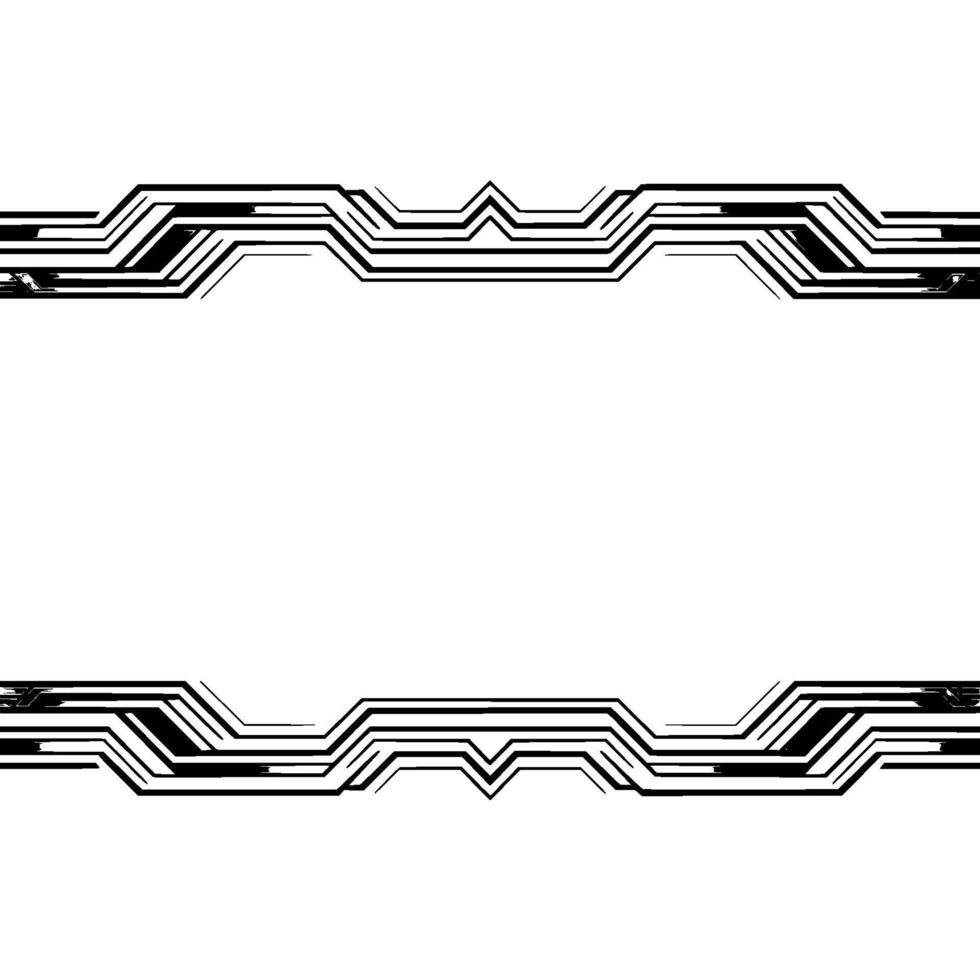 Geometric Abstract Border Frame in Grayscale Modern Minimalist vector