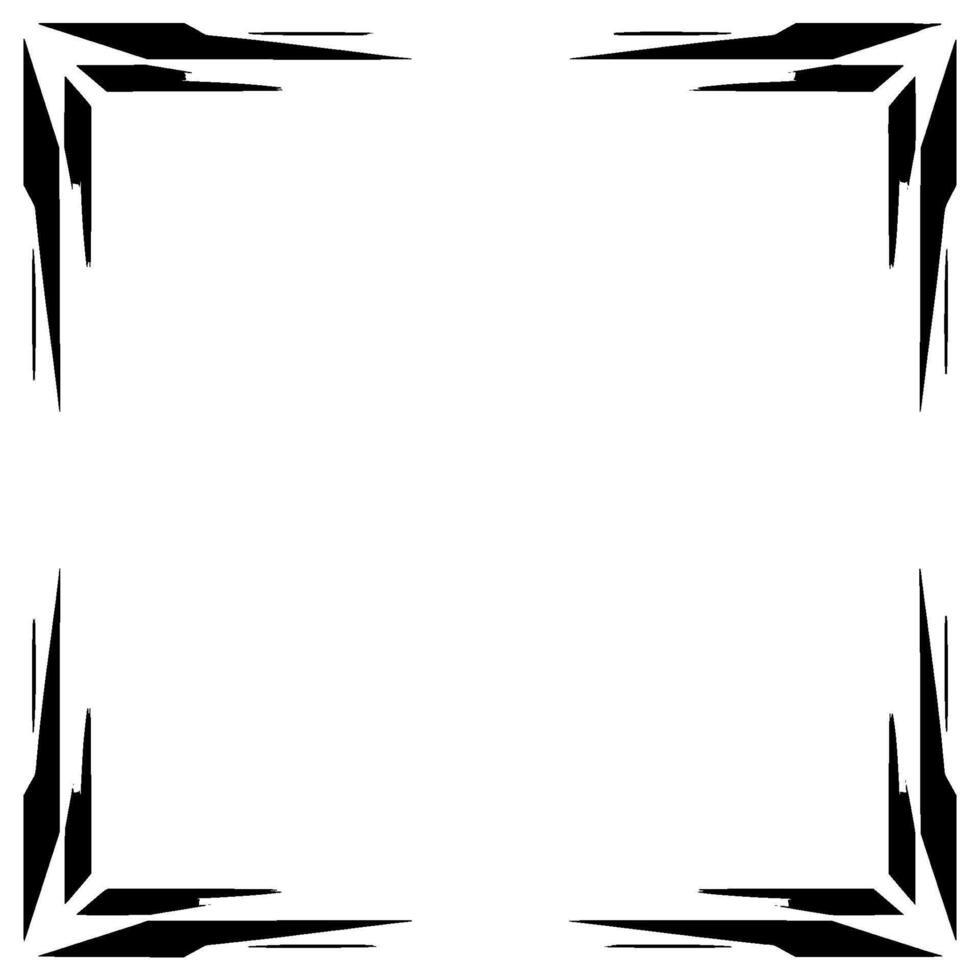 Abstract Geometric Frame on White Background vector