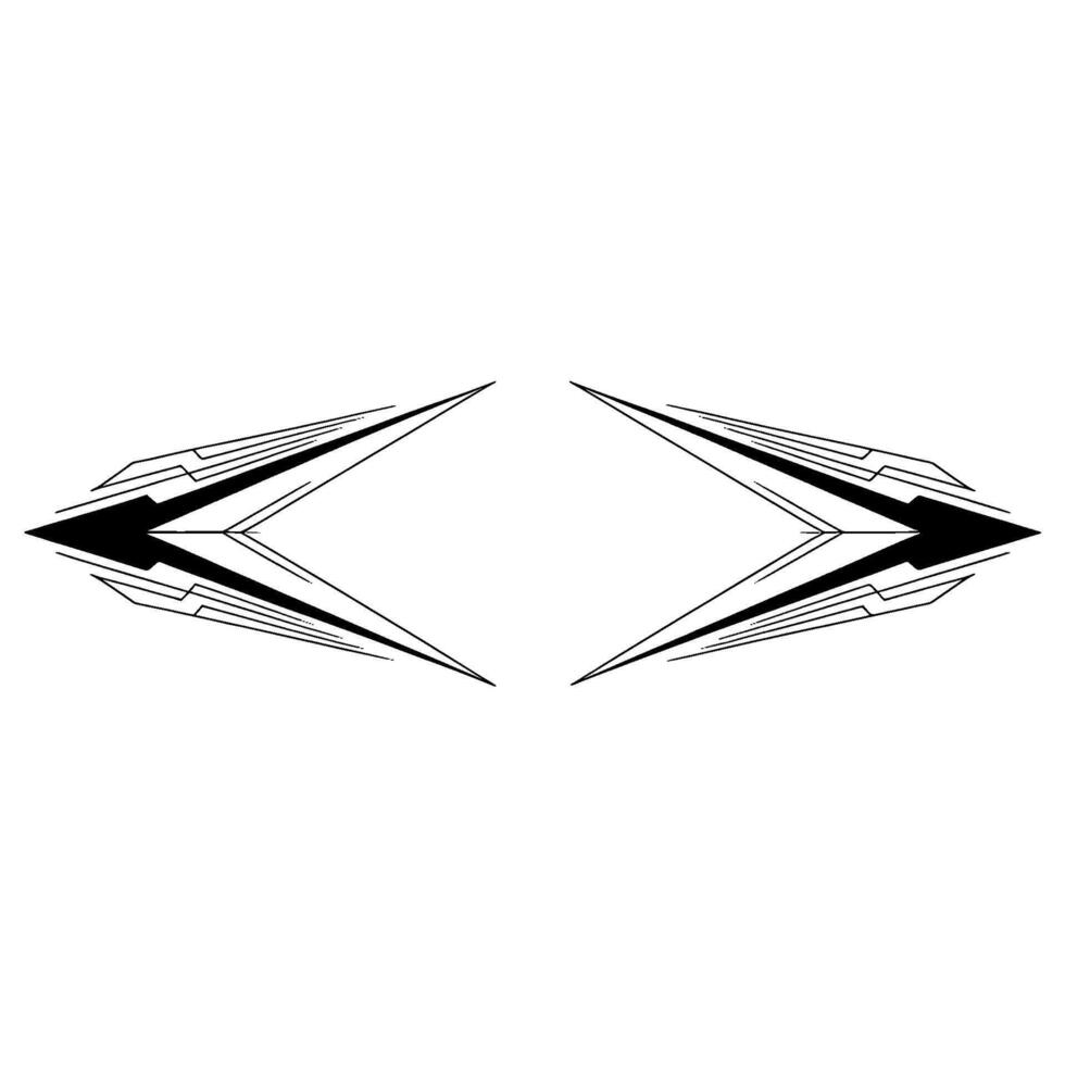 Abstract Arrow Diamond on White Background vector